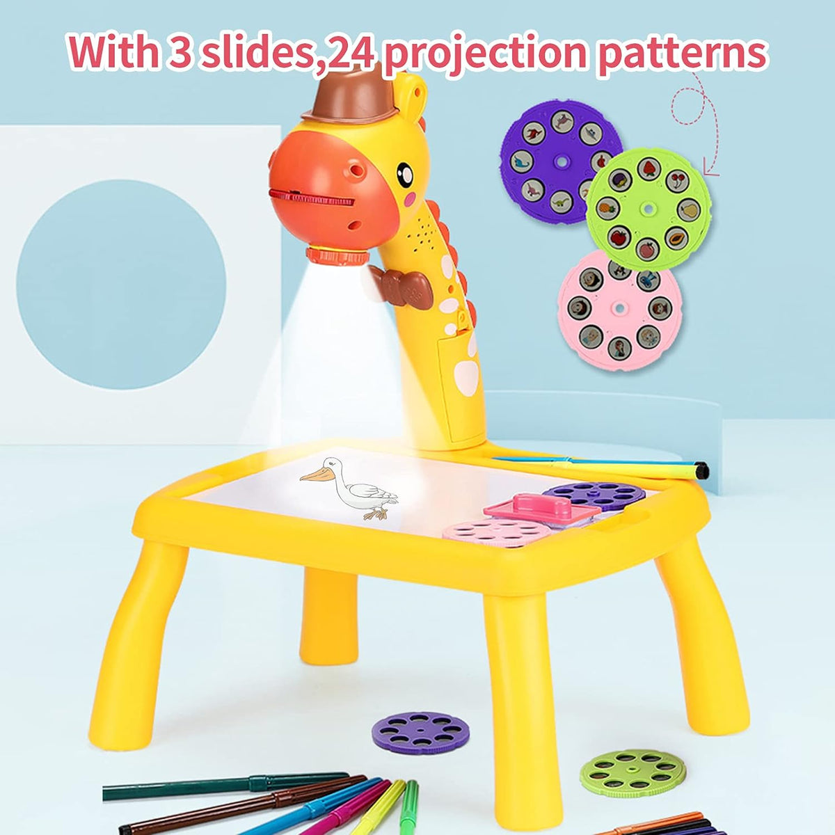 Kids Projector Painting Desk - Drawing Table