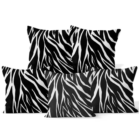 Animal Print Home Decor Cushion Set Of 5  (With Filler)