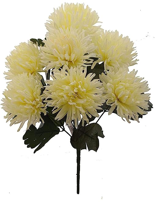 Artificial Chrysanthemum Ball Hydrangea Flower Stick for Home, Office, Bedroom, Balcony, Living Room Decoration.